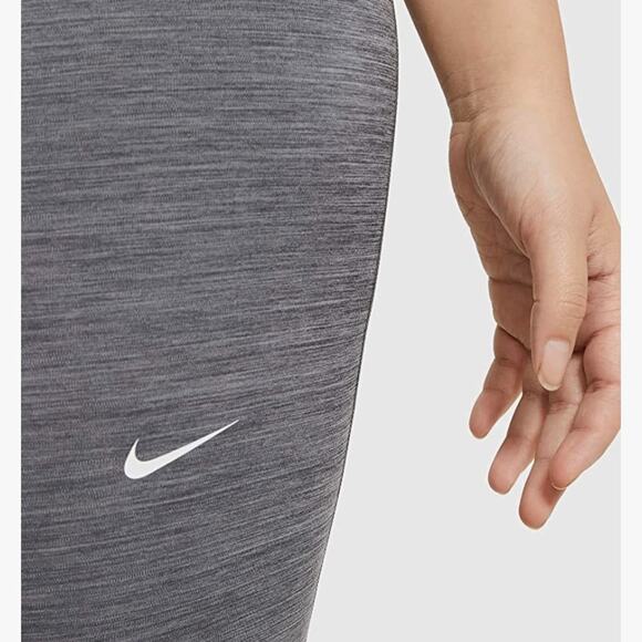 NWT Nike Pro 365 Plus Size Cropped Leggings High Rise Dri-Fit Gray/Black 1X - Picture 3 of 5